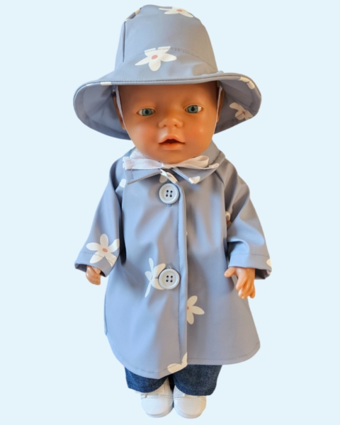 Regenjas Blauw-Madeliefjes