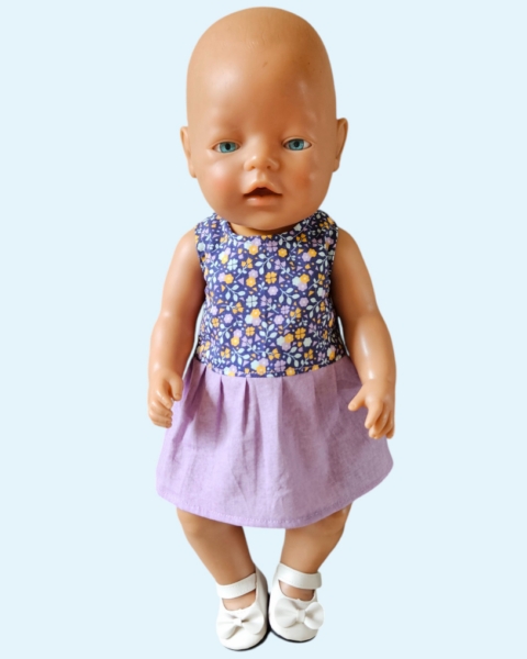 Mouwloze zomerjurk Paars-Lila