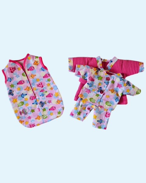 Set Bad & Bed Vis Roze