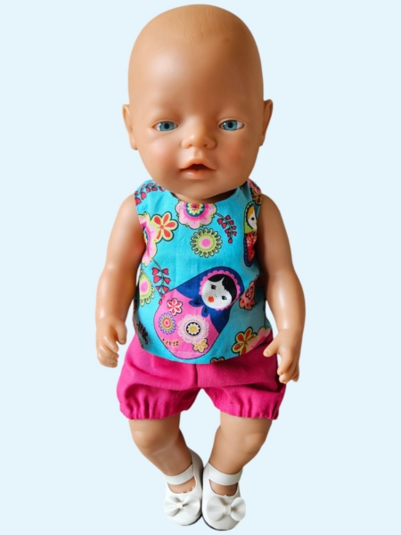 Bobbie short Fuchsia - Aqua